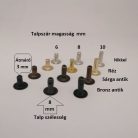 Szegecs kistalp 6mm - 8mm - 10 mm választható magasságban