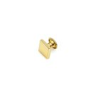Lapos 10 mm négyzet szegecs , zamak , arany