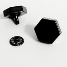 Hexagon szegecs 20 mm, fekete nikkel