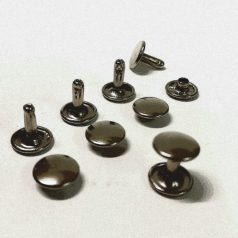 Dupla LENCSE fejű szegecs 11 mm , fekete nikkel