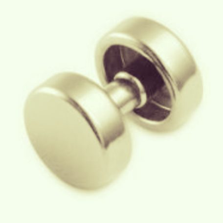 Dupla LAPOS fejű szegecs 11 MM , fényes arany