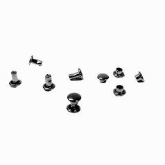 Dupla LENCSE fejű szegecs 4,8 mm , fekete nikkel
