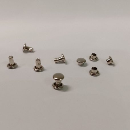 Dupla LENCSE fejű szegecs 5,6 mm , nikkel