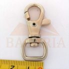 Karabiner  10 MM x 40 mm , oldalhúzós , nikkel 
