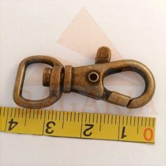   Karabiner , egyenes végü , 10 MM  x 40 mm , oldalhúzós , antik