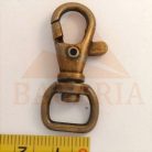 Karabiner , egyenes végü , 10 MM  x 40 mm , oldalhúzós , antik