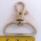 Karabiner  egyenes végü ,nikkel  ,  30 mm x  42 mm