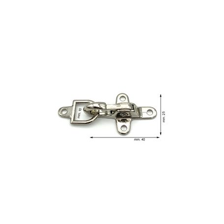Ruhakarabiner 25 x 43 mm , antik