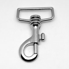 Karabiner 40 MM , oldalhúzós , nikkel