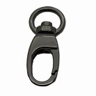 Karabiner 12 MM , karikás , fekete nikkel