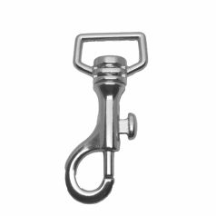 Karabiner 20 MM x 65 mm , oldalhúzós , nikkel