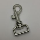 Karabiner 20 MM x 65 mm , oldalhúzós , nikkel