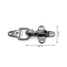 Ruhakarabiner 30 x 45 mm , zamak , antik