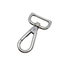 Karabíner 30 MM , egyenes , középfejű , nikkel