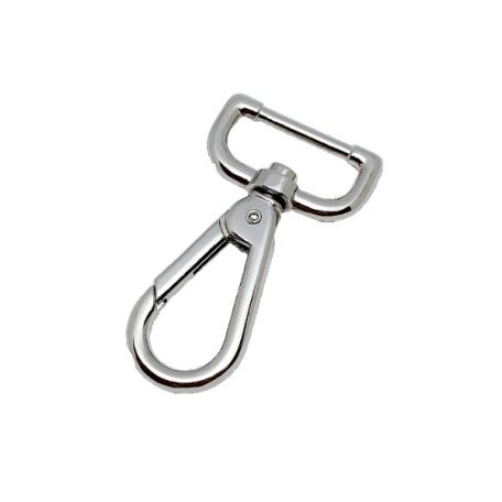 Karabíner 30 MM , egyenes , középfejű , nikkel