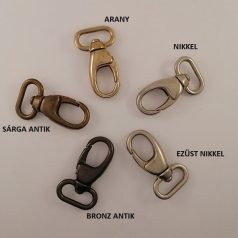 Karabiner ,közepes fejü  , 25 mm