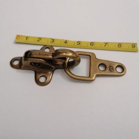 Ruhakarabiner , sárga antik 
