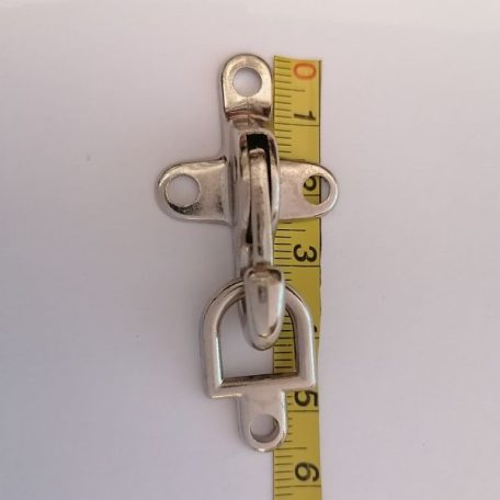 Ruhakarabiner ,kicsi ,  nikkel