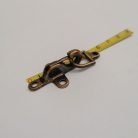 Ruhakarabiner ,kicsi ,  sárga antik 