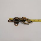 Ruhakarabiner ,kicsi ,  sárga antik 