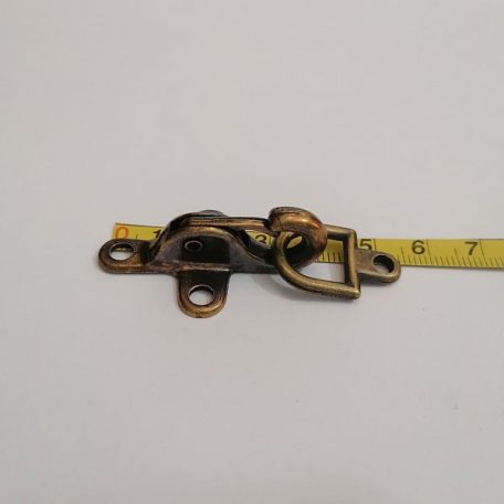 Ruhakarabiner ,kicsi ,  sárga antik 