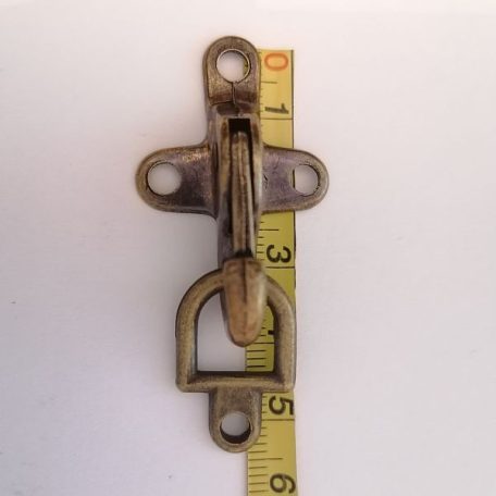 Ruhakarabiner ,kicsi ,  sárga antik 