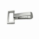 Karabiner 30 MM , lapos fix , nikkel