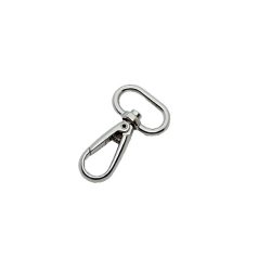 Karabíner 20 MM x45 mm , kis óvál , nikkel