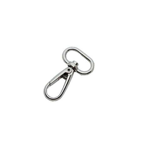 Karabíner 20 MM x45 mm , kis óvál , nikkel