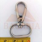 Karabíner 20 MM x45 mm , kis óvál , nikkel