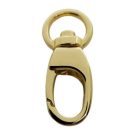 Karabiner 12 MM kerek fogótartós , arany