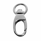 Karabiner 12 MM , kerek fogótartós , nikkel