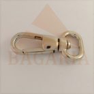 Karabiner , nikkel szinü , 12 mm x 40 mm
