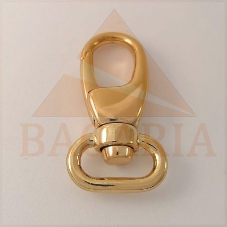 Karabiner 15 MM , kisfejű csepp , arany