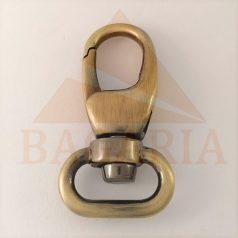 Karabiner 15 MM , kisfejű csepp , sárga antik