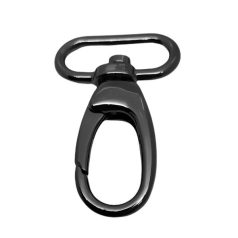 Karabiner 30 MM , nagyfejű csepp , fekete nikkel