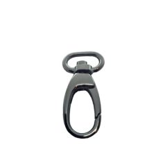 Karabiner 20 MM , nagyfejű csepp , fekete nikkel
