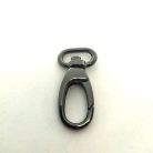 Karabiner 20 MM , nagyfejű csepp , fekete nikkel