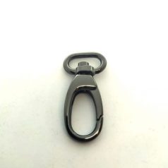 Karabiner 20 MM , nagyfejű csepp , fekete nikkel