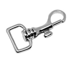 Karabiner 20 MM , oldalhúzós , zamak , nikkel