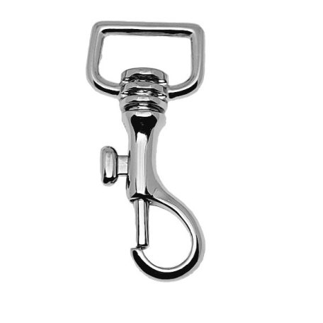 Karabiner 20 MM , oldalhúzós , zamak , nikkel