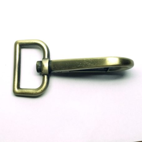 Karabiner 20 MM , nagyfejű egyenes , selyem antik