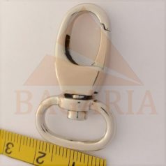 Karabiner 16 MM , kisfejű csepp forma , nikkel