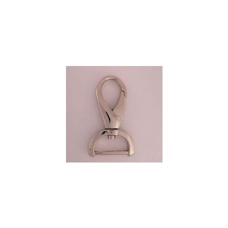 Karabiner 25 MM  x 65  , ívelt , nikkel