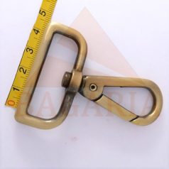 Karabiner 40 MM , nagyfejű egyenes , selyem antik