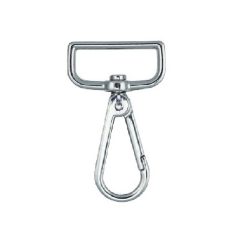 Karabiner 30 MM x 60 mm , egyenes , kisfejű , nikkel