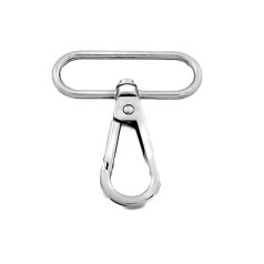   Karabiner 40 MM x 50 mm kisfejű, óvál pánttartóval , nikkel