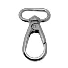 Karabiner 25 MM x 55 mm , óvál , nikkel
