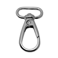 Karabiner 25 MM x 55 mm , óvál , nikkel