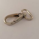 Karabiner 25 MM x 55 mm , óvál , nikkel